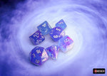 Chessex Nebula Aura/White 7-Die Set