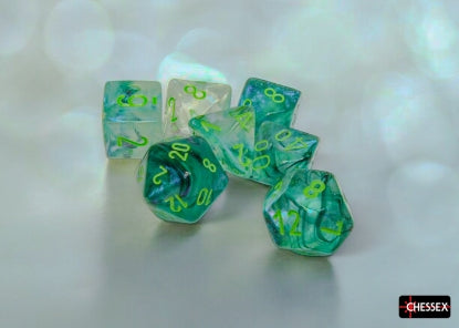 Chessex Borealis Kelp/ Light Green 7-Die Set