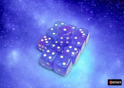 Chessex Nebula Aura/White 16mm D6 Dice Cube