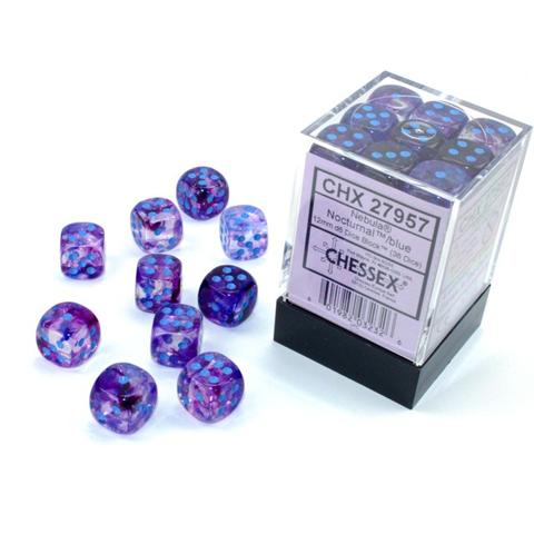 Chessex Nebula Nocturnal Blue Luminary 12 MM Set