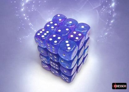 Chessex Nebula Aura/White 12mm D6 Dice Cube