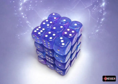 Chessex Nebula Aura/White 12mm D6 Dice Block
