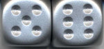 Chessex: Aluminum Metallic 16Mm D6 Dice (Pair)