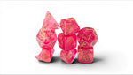Chessex Lab Dice 10 Shimmer Ignis/Gold 7-Die Set
