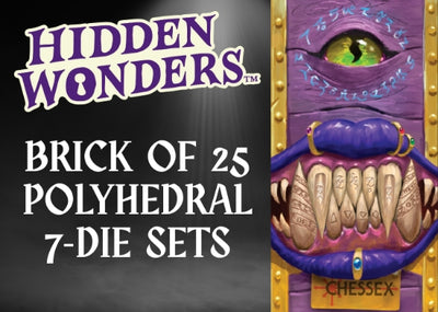 Chessex Hidden Wonders Brick of 25 7-Die Sets