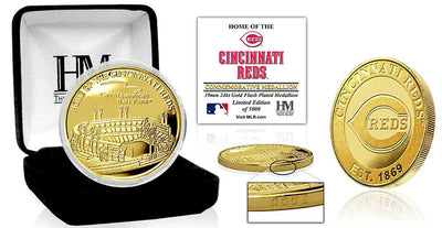 Highland Mint Cincinnati Reds Stadium 24kt Gold Coin - Limited Edition /5,000