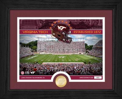 Highland Mint Virginia Tech Lane Stadium Bronze Coin Photo Mint - Limited Edition /5,000