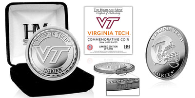 Highland Mint Virginia Tech Hokies Silver Plated Coin - Limited Edition /5,000