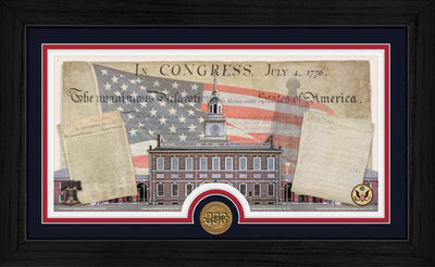 Highland Mint USA 250th Semiquincentennial Anniversary Bronze Coin Photo Mint - Limited Edition /5,000