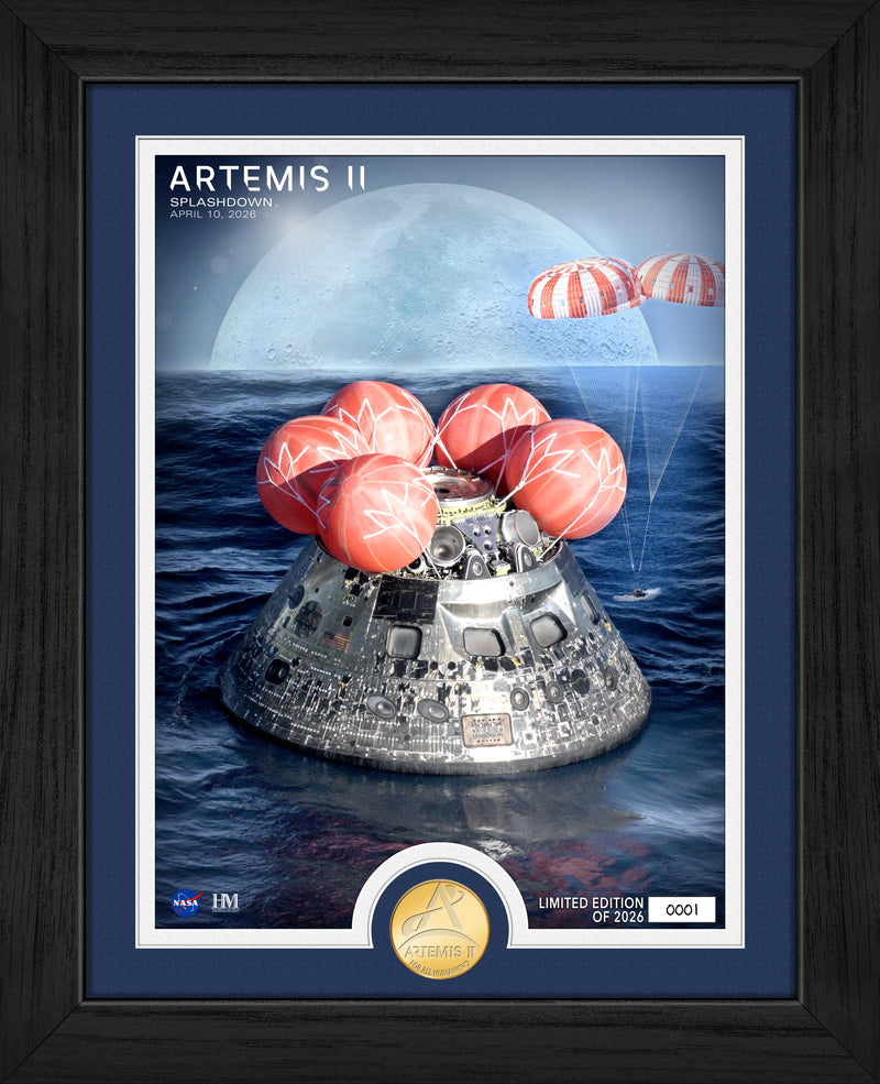 Highland Mint Artemis II Splashdown Bronze Coin Photo Mint - Limited Edition /2,026