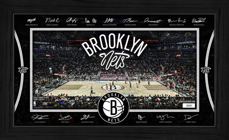 Highland Mint Brooklyn Nets 2026-27 Signature Court Frame - Limited Edition /5,000