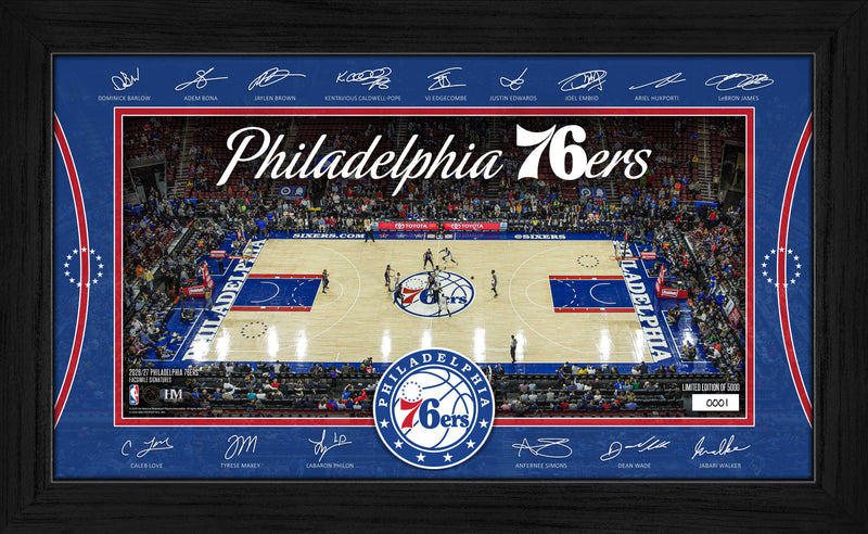 Highland Mint Philadelphia 76ers 2026-27 Signature Court Frame - Limited Edition /5,000