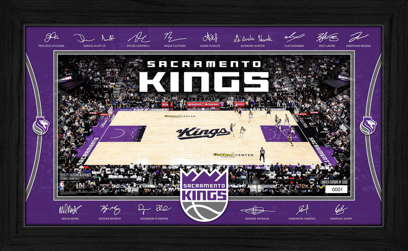 Highland Mint Sacramento Kings 2026-27 Signature Court Frame - Limited Edition /5,000