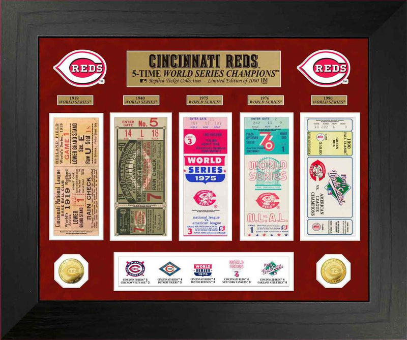Highland Mint Cincinnati Reds World Series Deluxe Gold Coin & Ticket Collection - Limited Edition /1000