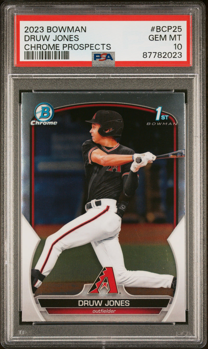 2023 Bowman Chrome Prospect Druw Jones #BCP25 PSA 10