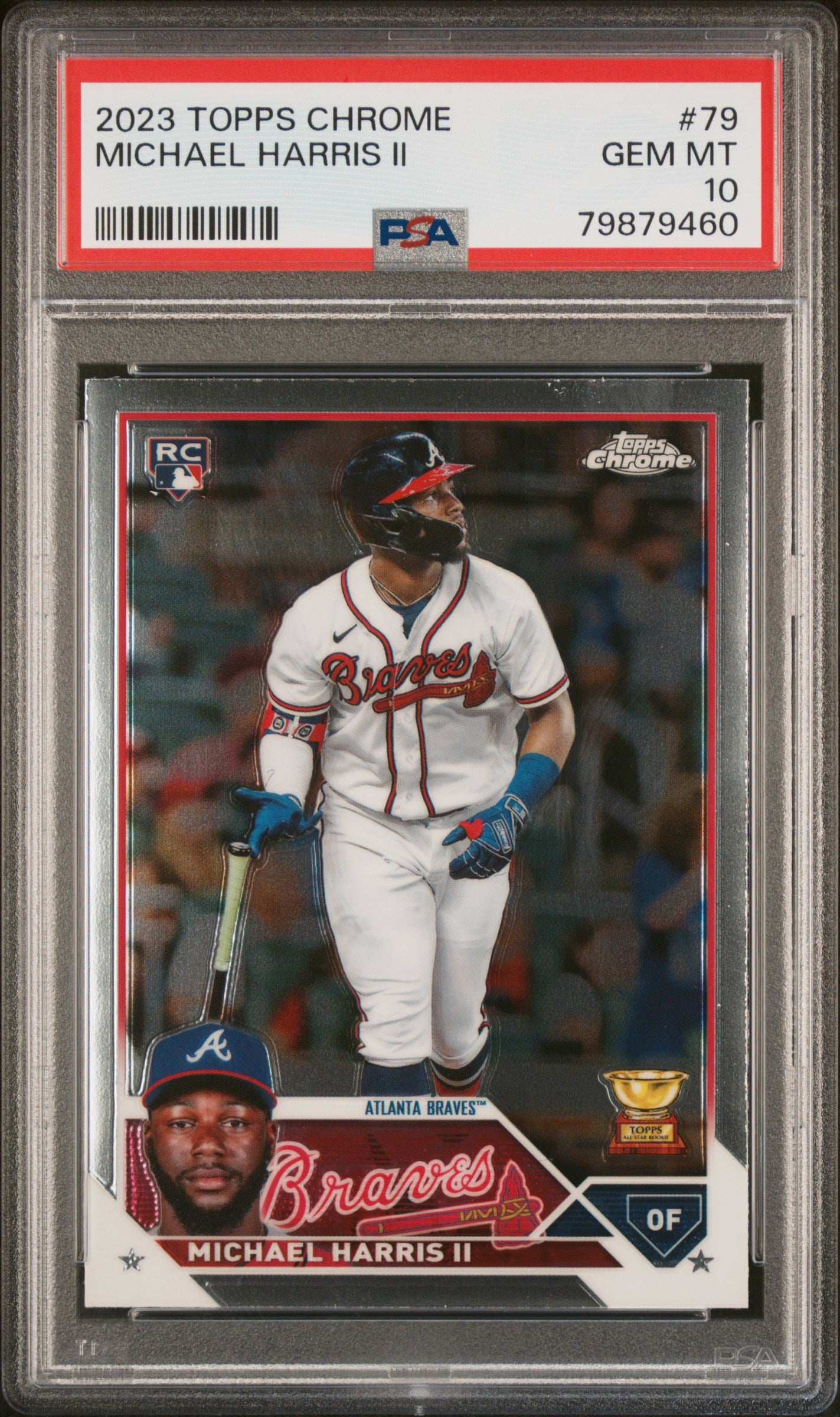 2023 Topps Chrome Michael Harris II Rookie RC #79 PSA 10