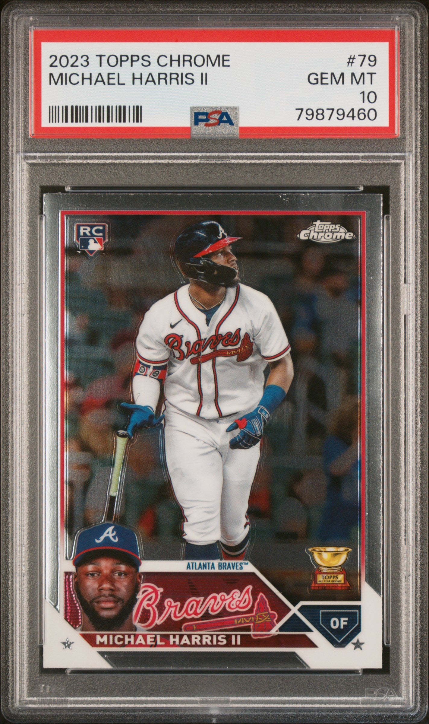 2023 Topps Chrome Michael Harris II #79 RC PSA 10