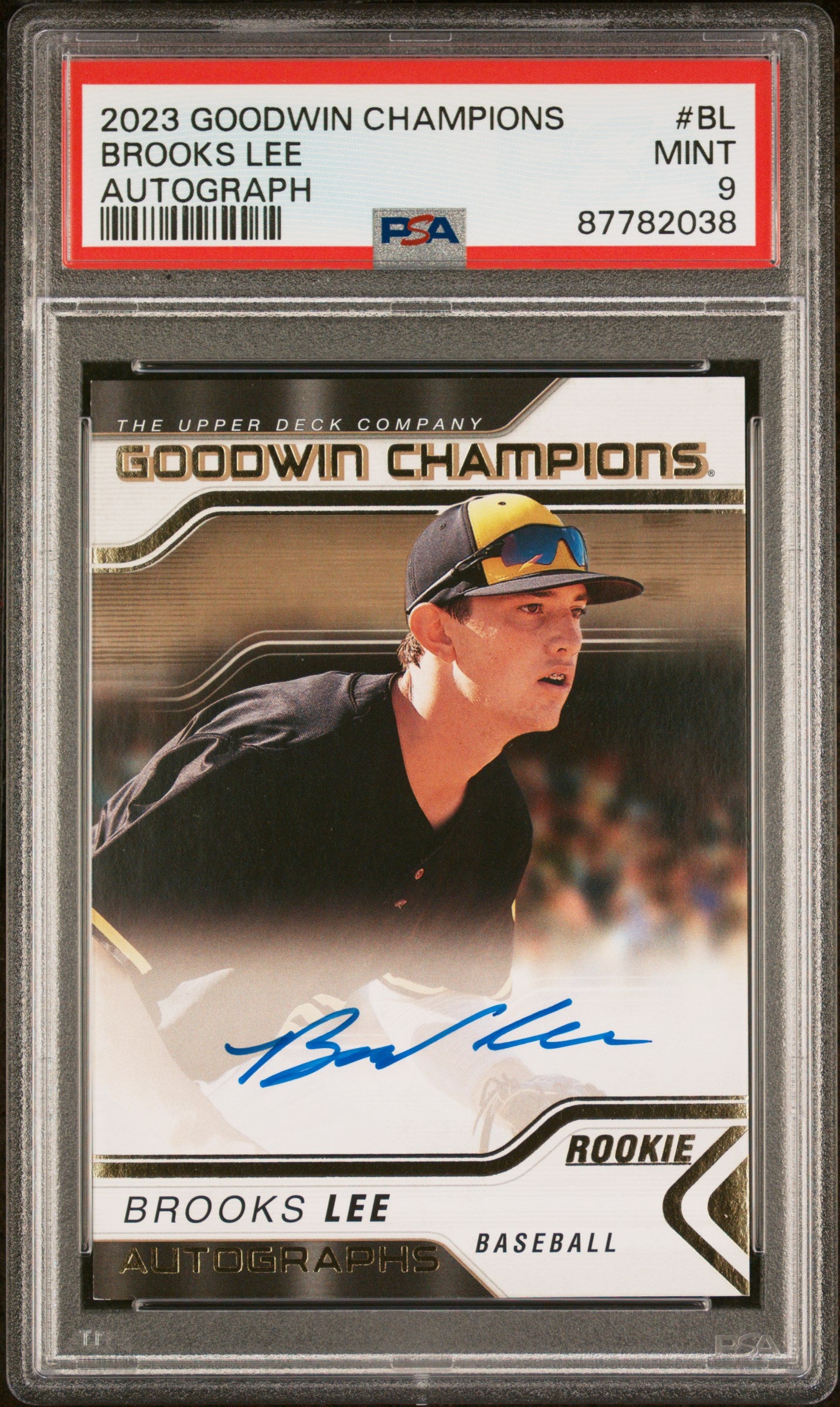 2023 Upper Deck Goodwin Champions Autographs #BL Brooks Lee PSA 9