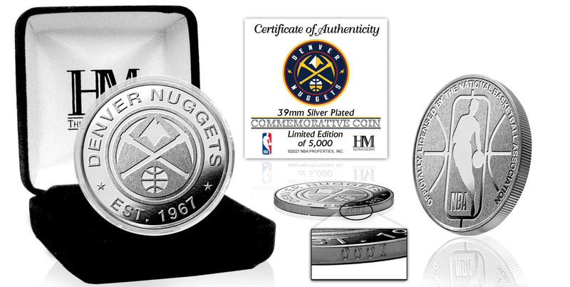 Highland Mint Denver Nuggets Silver Coin - Limited Edition /5,000
