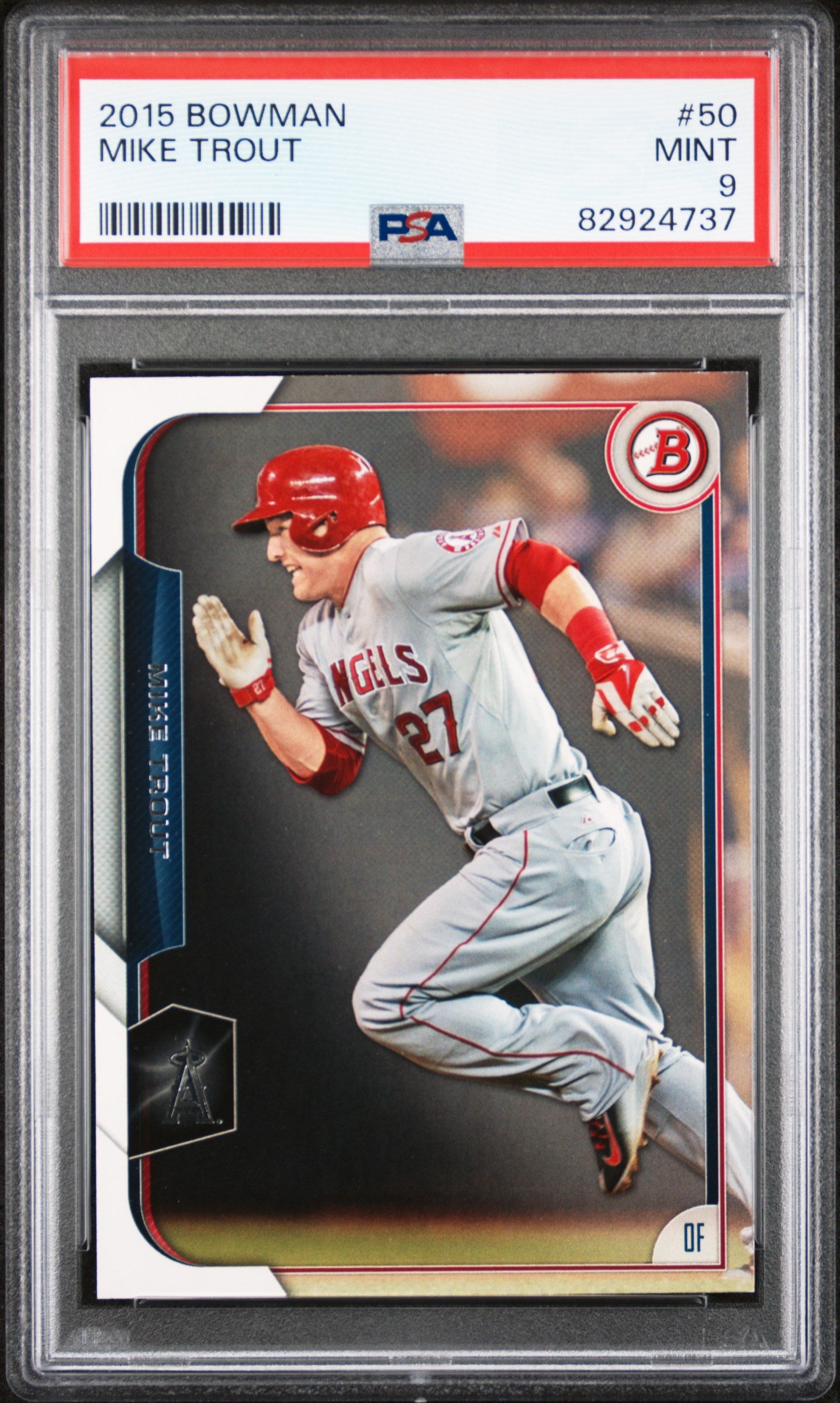 2015 Bowman #50 Mike Trout PSA 9