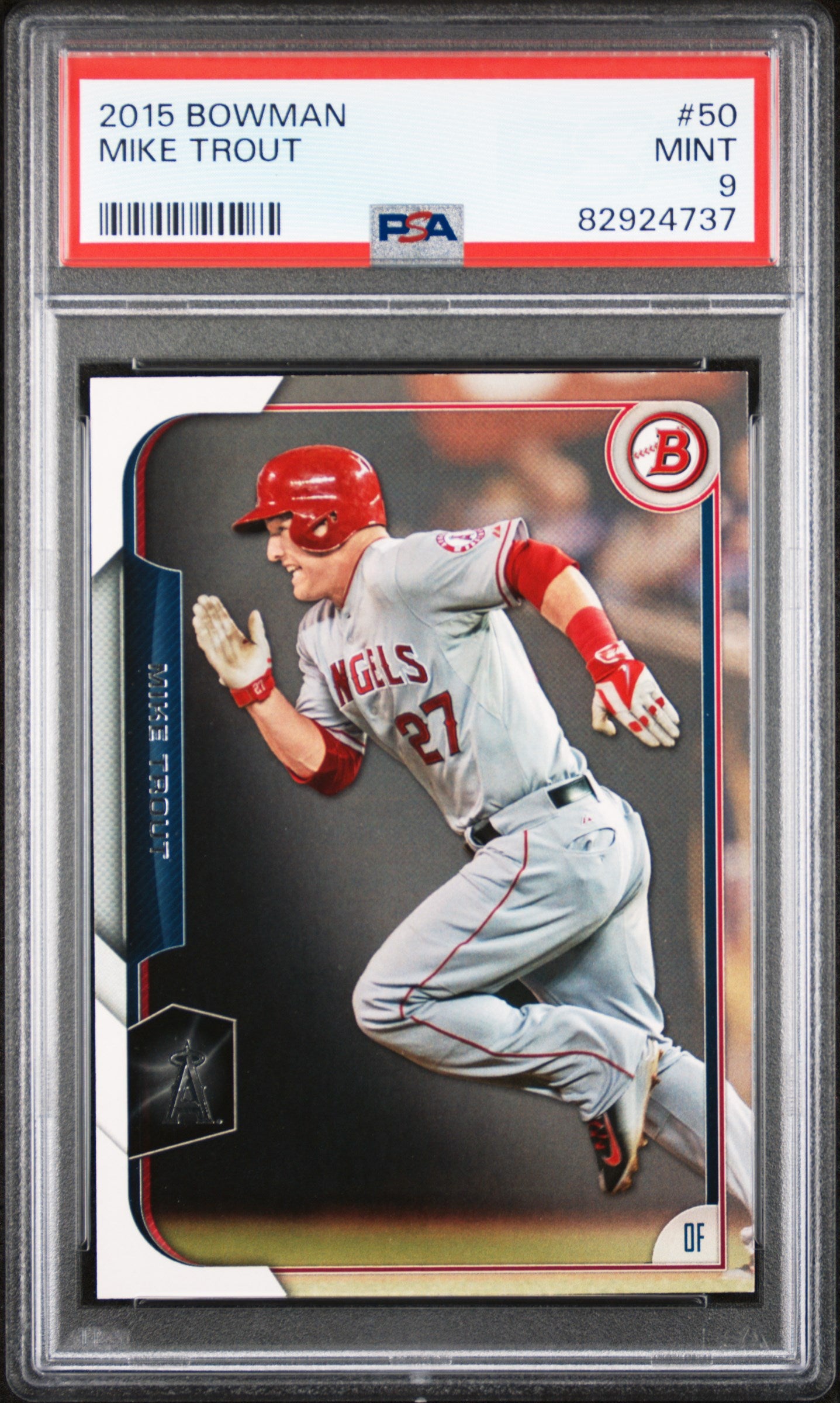 2015 Bowman Mike Trout #50 PSA 9