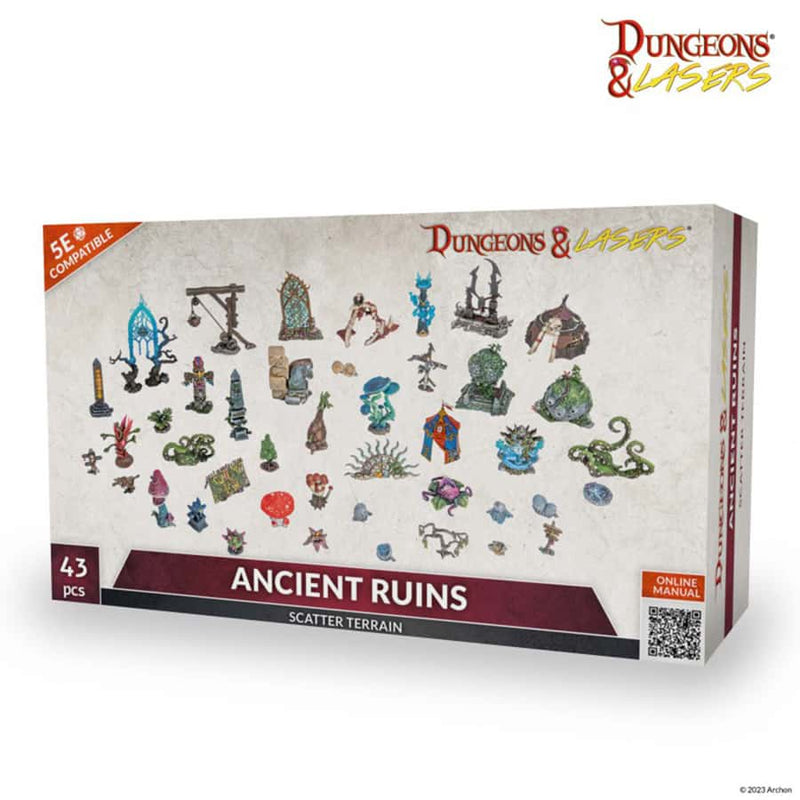 Archon Studio Dungeons & Lasers Ancient Ruins Scatter Terrain (43 Pieces)