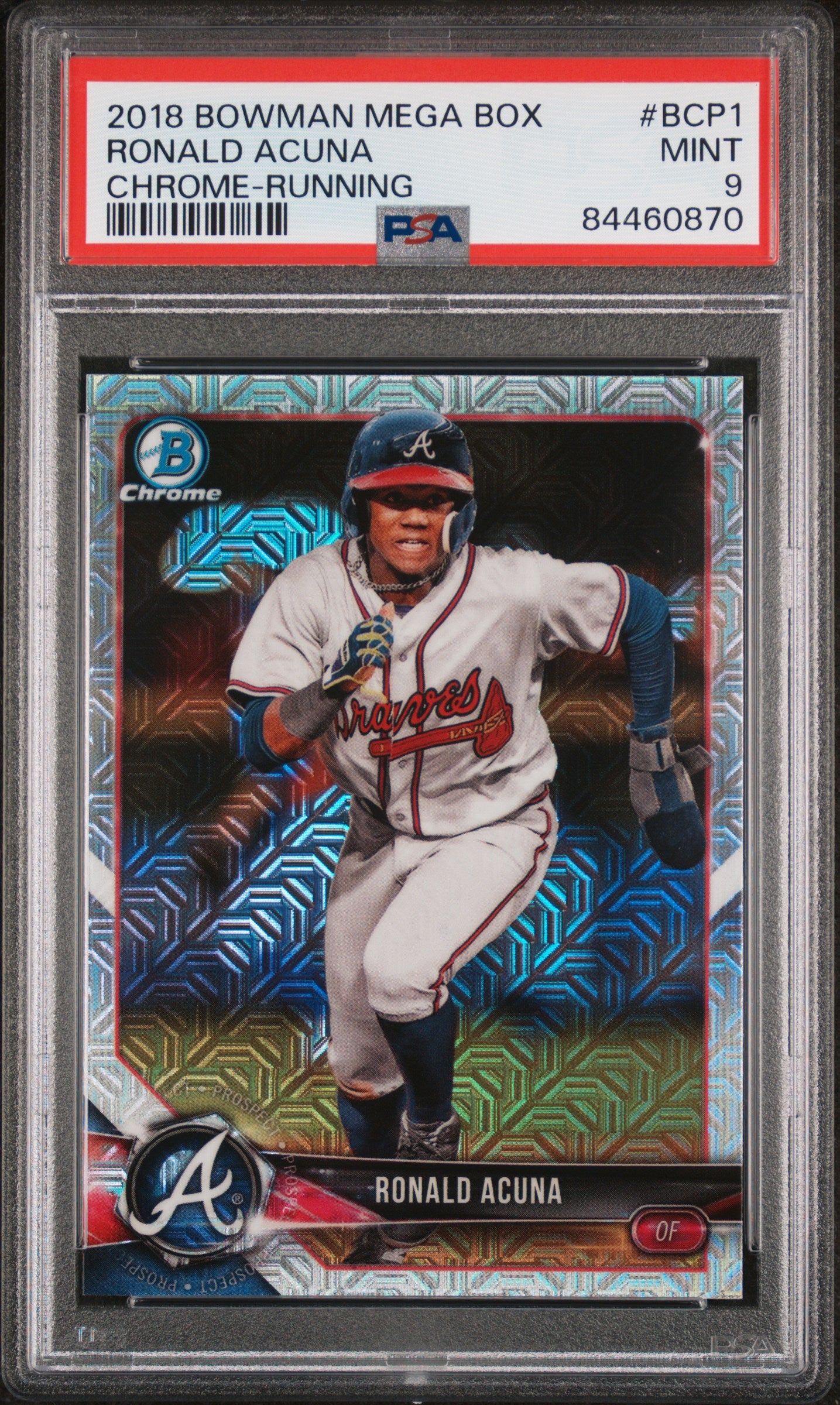 2018 Bowman Mega Box Chrome Prospect Ronald Acuna Jr. #BCP1 PSA 9