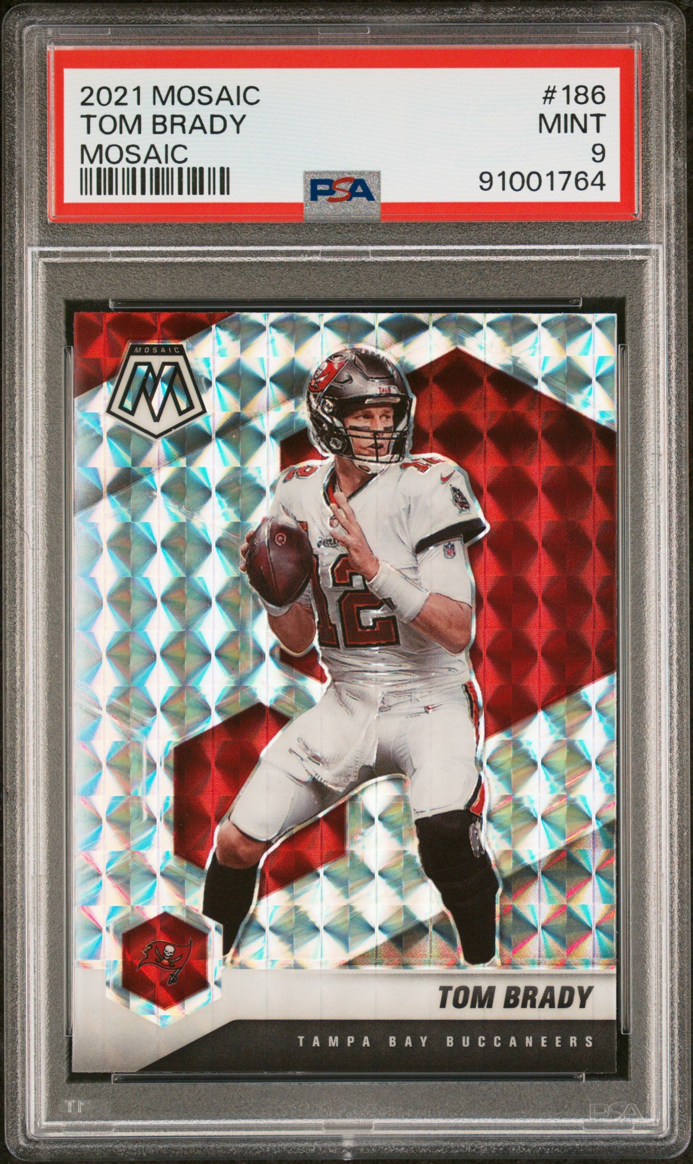 2021 Panini Mosaic #186 Tom Brady Mosaic PSA 9