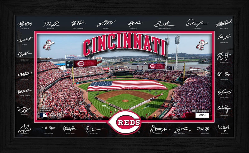 Highland Mint Cincinnati Reds 2026 Signature Field Frame - Limited Edition /5,000