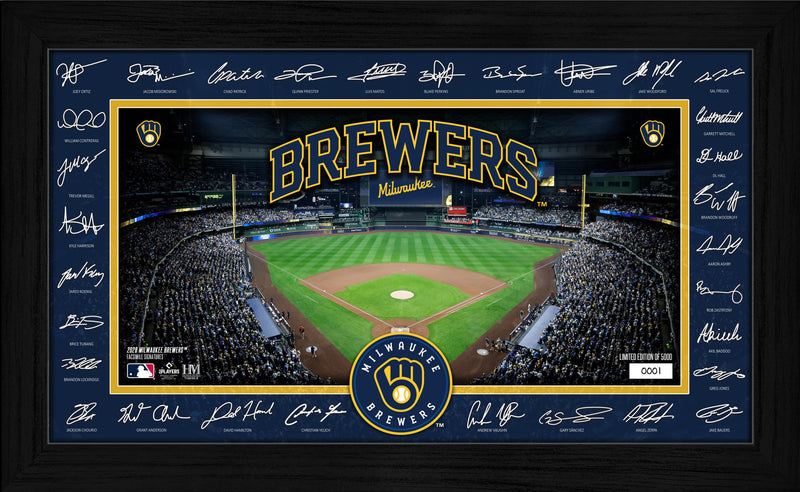 Highland Mint Milwaukee Brewers 2026 Signature Field Frame - Limited Edition /5,000