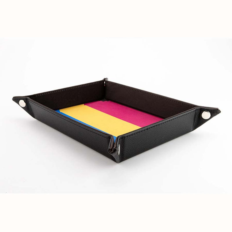 FanRoll Gaymers Pride Fold-Up Velvet Dice Tray - Pansexual