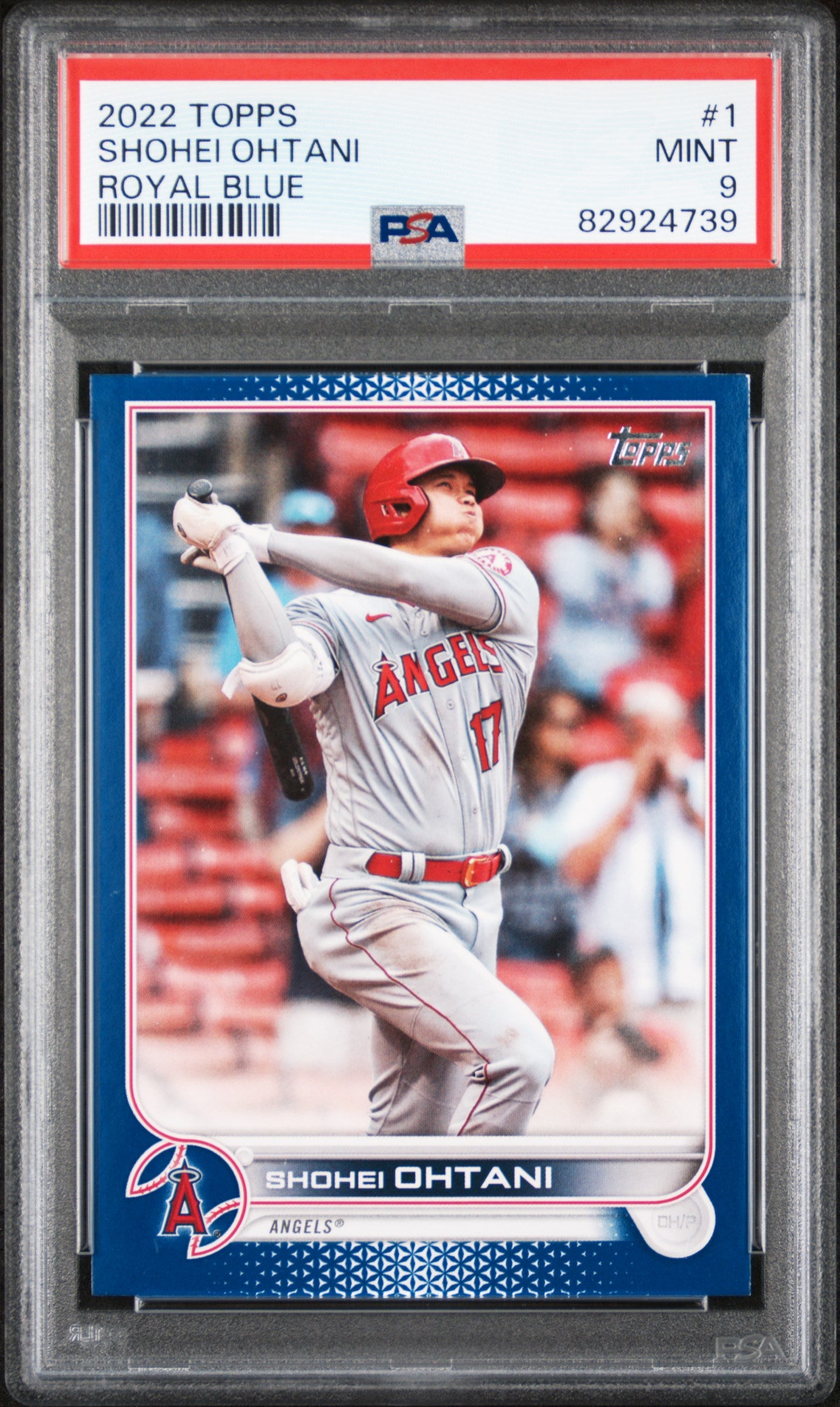 2022 Topps Shohei Ohtani Royal Blue #1 PSA 9