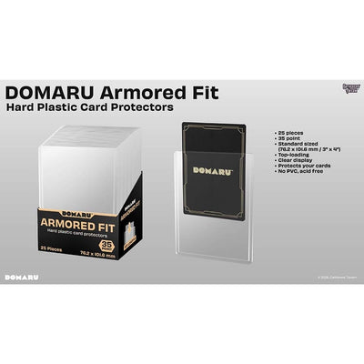 Gatherers' Tavern Domaru Armored Fit Card Protectors (25 Count) - Clear