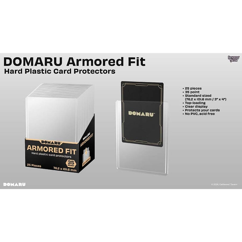 Gatherers' Tavern Domaru Armored Fit Card Protectors (25 Count) - Clear