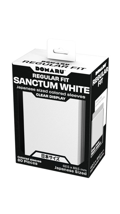 Gatherers' Tavern DOMARU Regular Fit Japanese Sleeves: Sanctum White (80 Sleeves)