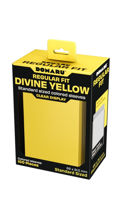 Gatherers' Tavern DOMARU Regular Fit Standard Size Card Sleeves 100ct Divine Yellow
