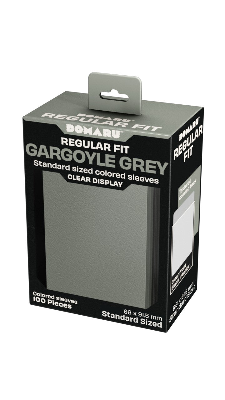 Gatherers' Tavern : Domaru Regular Fit Standard Sized Card Sleeve 100ct- Gargoyle Grey
