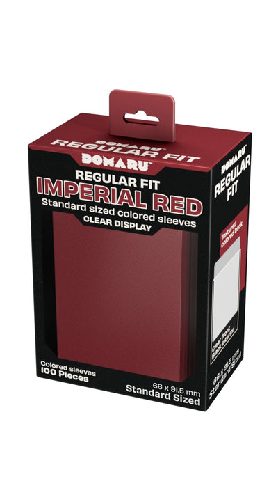 Gatherers' Tavern DOMARU Regular Fit Standard Sized Card Sleeves Imperial Red 100ct
