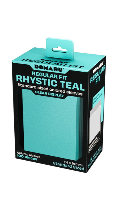 Gatherers' Tavern DOMARU Regular Fit Standard Size Card Sleeves 100ct Rhystic Teal