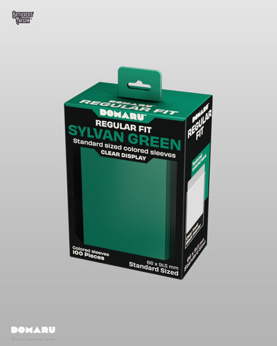 Gatherers' Tavern DOMARU Regular Fit Standard Size Card Sleeves 100ct Sylvan Green