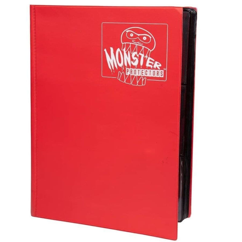 Monster Binder 9-Pocket Trading Card Album - Matte Red (360 Cards)