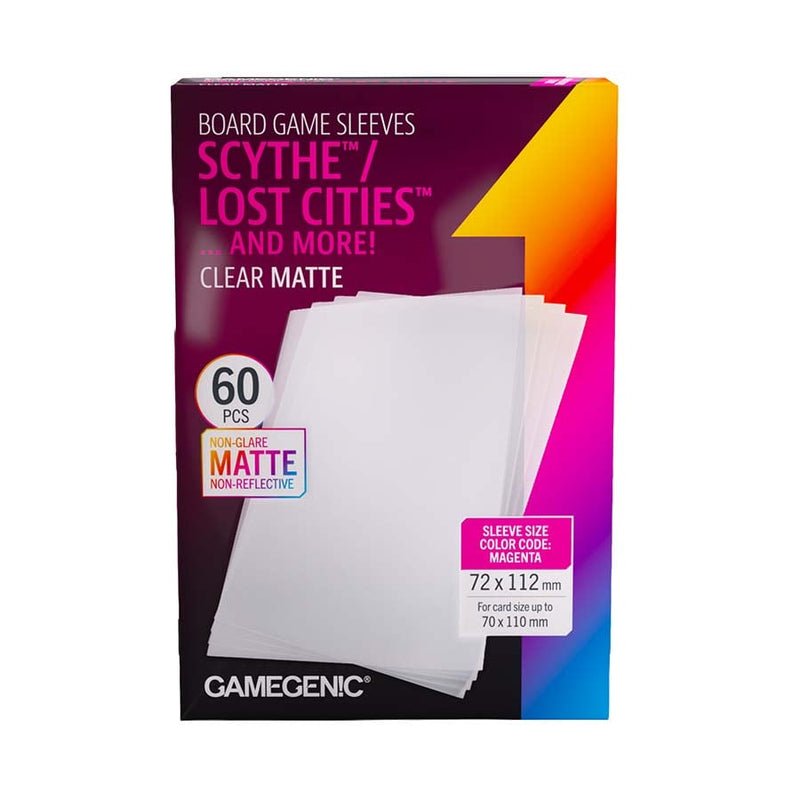 Gamegenic Board Game Sleeves - Scythe Clear Matte (60 Count)