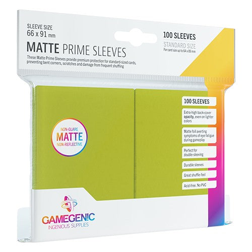 Gamegenic - MATTE Prime Sleeves: Lime