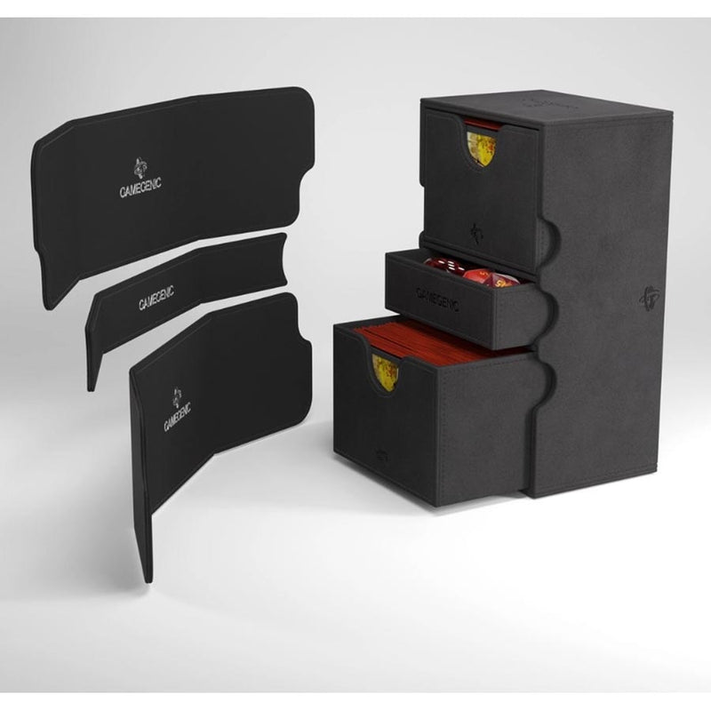 Gamegenic Stronghold 200+ XL Convertible Deck Box - Black