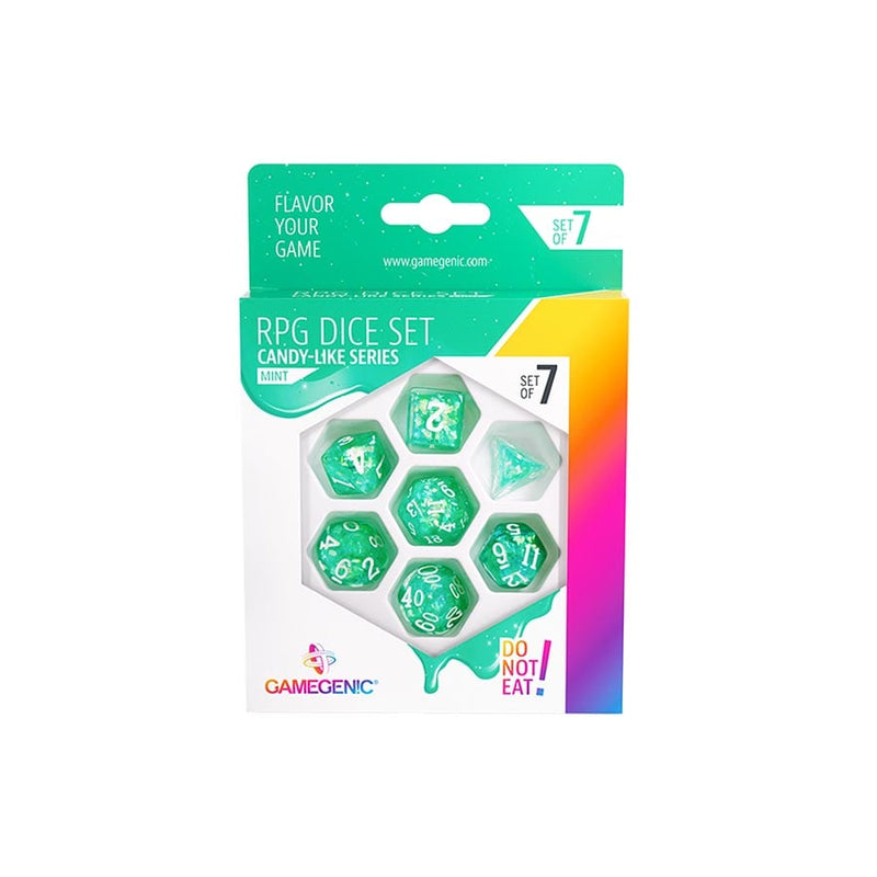 Gamegenic Candy-Like Series RPG Dice Set - Mint (7-Piece)