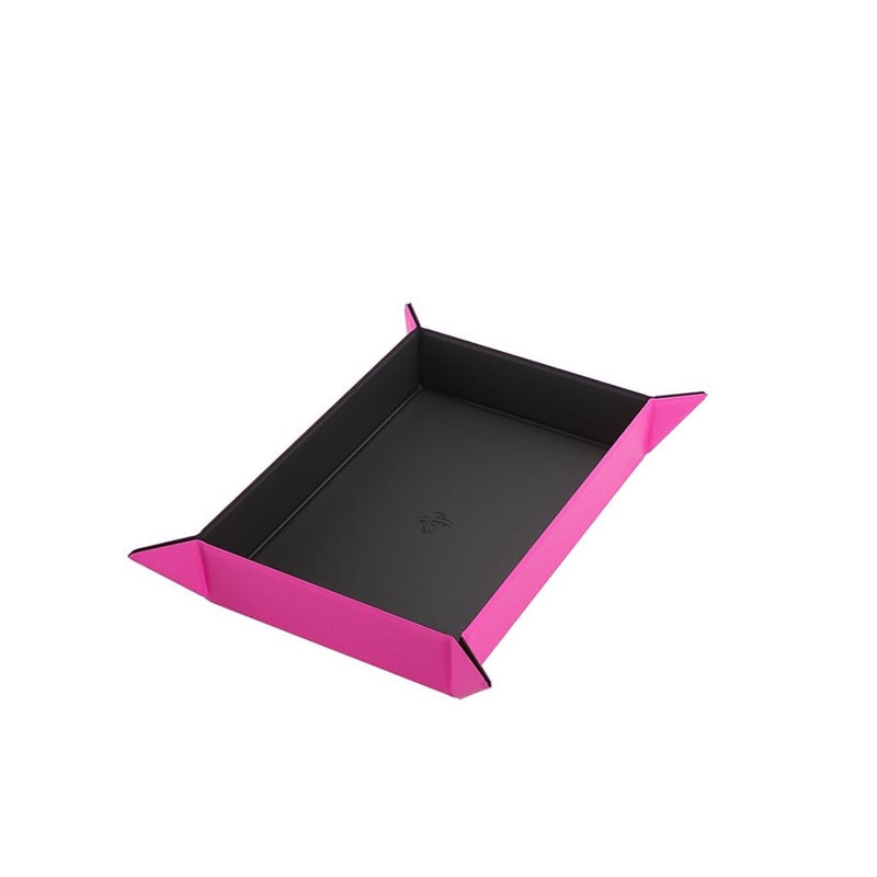Gamegenic Magnetic Dice Tray Rectangular - Black/Pink