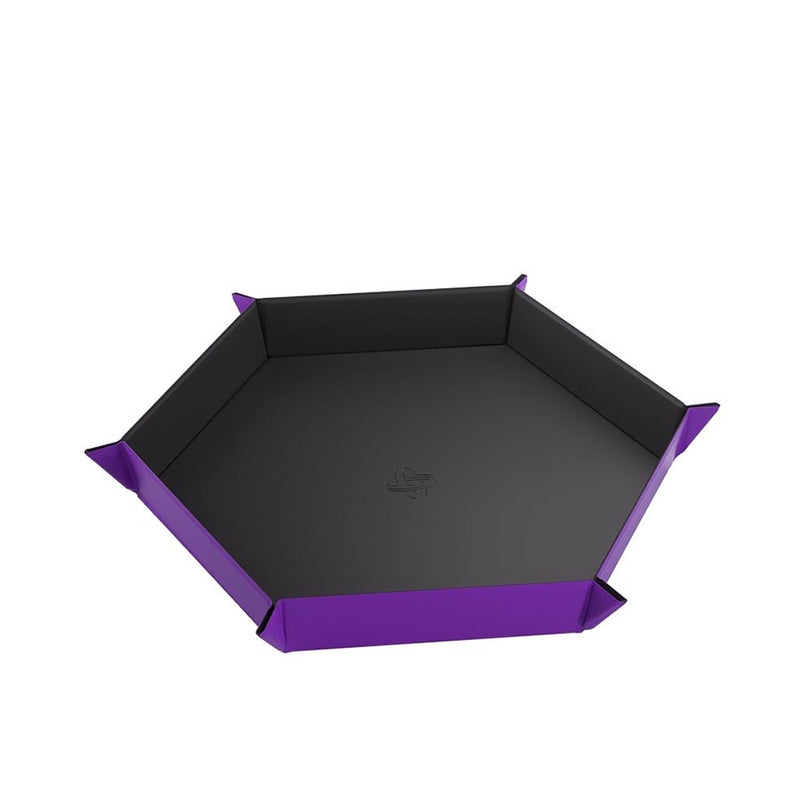Gamegenic Magnetic Dice Tray - Hexagonal Black/Purple