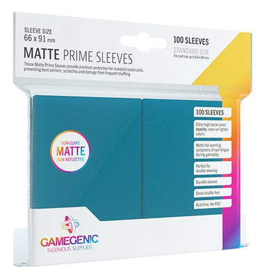 Gamegenic Matte Prime Sleeves Blue Standard Size