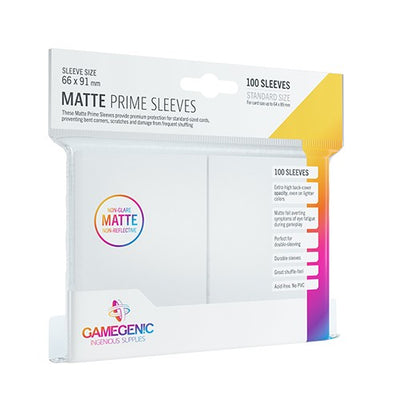 Gamegenic Matte Prime Sleeves White