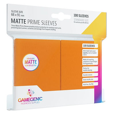 Gamegenic MATTE Prime Sleeves Orange